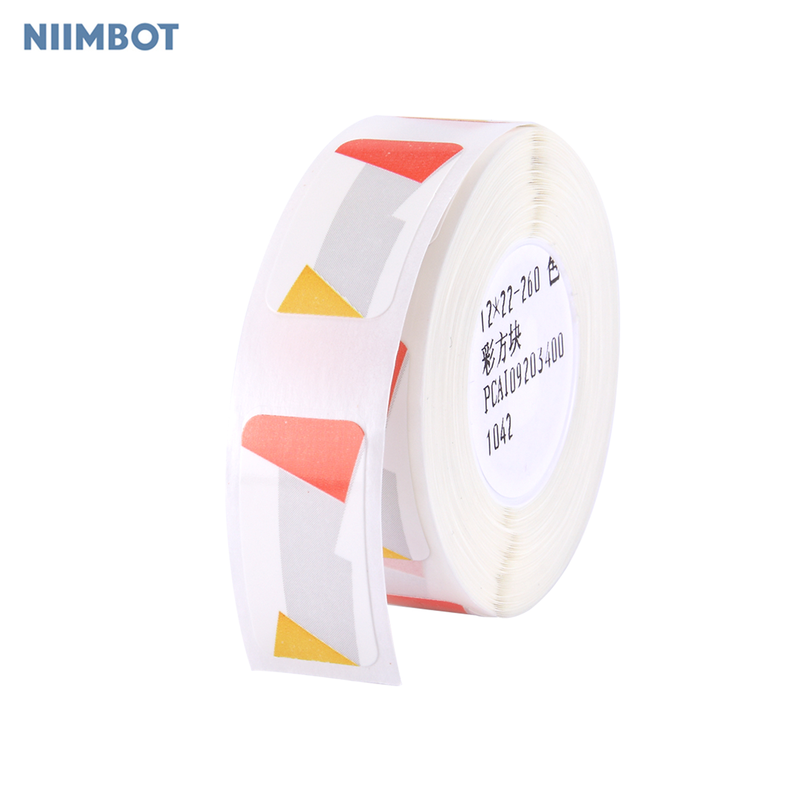 Niimbot 12*22mm 260pcs/roll 열 인쇄 라벨 용지 바코드 가격 크기 이름 빈 레이블 방수 찢어 방지